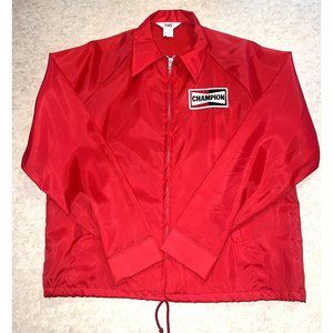 SALE DAY! CHAMPION SPARK PLUG SZ MED 1970s Racing Old-School VINTAGE Windbreaker